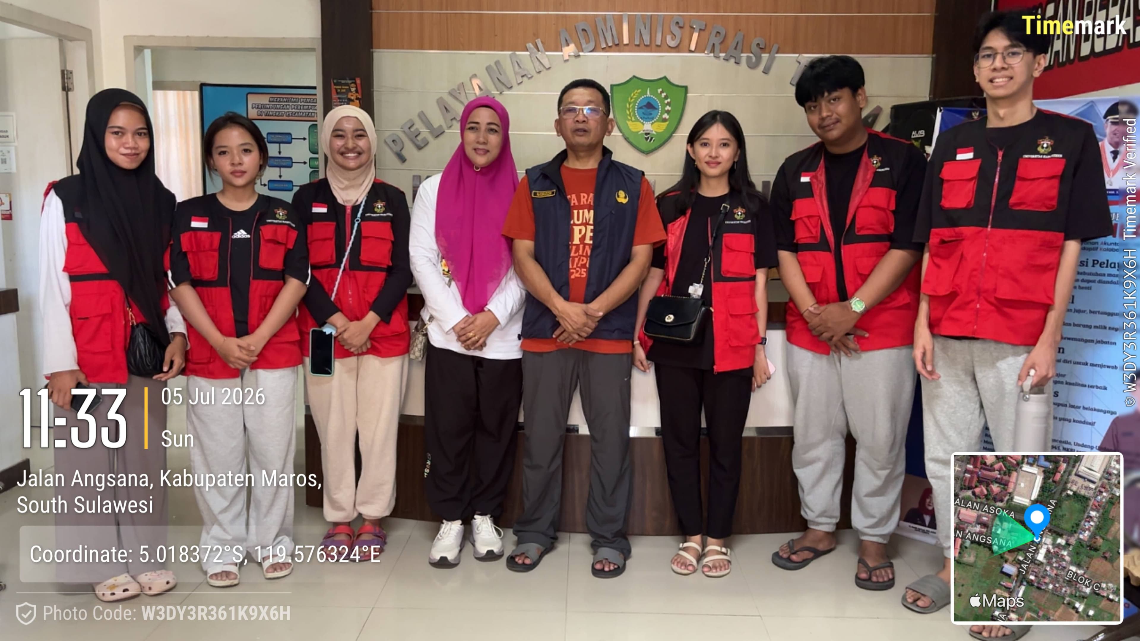 Kunjungan KKN-T 116 ke Kantor Kecamatan
